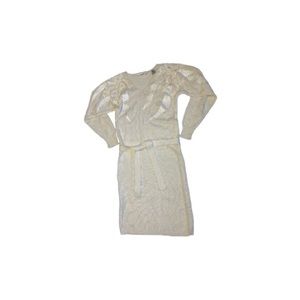 John Richard Cream Vintage Sweater Dress - Women’s Size Small